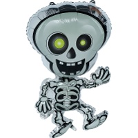 Globo de esqueleto de halloween de 60 cm