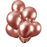 Globos de látex de 30 cm cromados biodegradable - Globos Nordic - 10 unidades