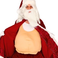 Barriga de tela postiza de Papa Noel