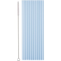 Pajitas de 23 cm de plástico reutilizables - 12 unidades