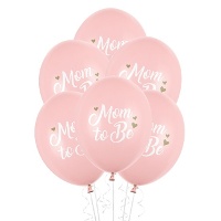 Globos de látex Mom to be de 30 cm - PartyDeco - 50 unidades