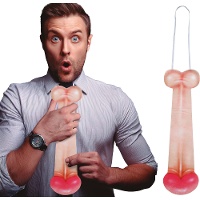 Corbata con forma de pene de 40 cm
