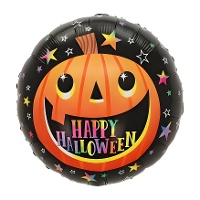Globo de calabaza sonriente de Happy Halloween de 45 cm - Party love