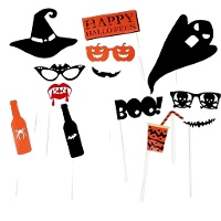 Kit para photocall de Happy Halloween - 12 unidades