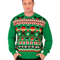 Jersy de Navidad de elfo para hombre