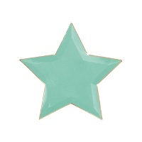 Platos de 27 cm de estrella - 6 unidades