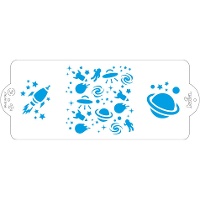 Stencil de Espacio exterior de 10 x 25 cm - Decora
