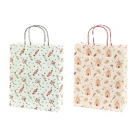 Bolsa regalo de 32,5 x 26 x 12 cm de Sweets and Gingerbread - 6 unidades