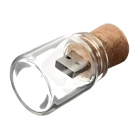 Usb en forma de bote de cristal de 8 gb - 1 unidad