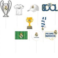 Kit para photocall de Real Madrid - 12 unidades