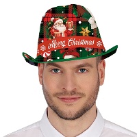 Sombrero de gángster navideño Merry Christmas