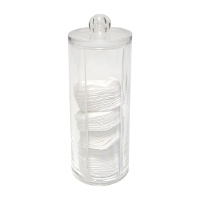 Algodonera para discos desmaquillantes con tapa