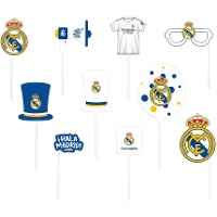 Kit para photocall de Real Madrid escudo - 12 unidades