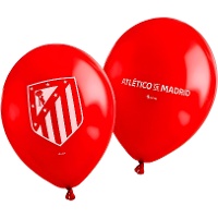 Globos de látex de Atlético de Madrid de 30 cm - 6 unidades