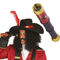Catalejo pirata dorado - 30 cm