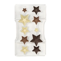 Molde de estrellas para chocolate - Decora - 10 cavidades