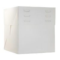 Caja de 26 x 26 x 20 cm para tarta - altura regulable hasta 28 cm