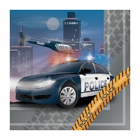 Servilletas de Policía de 16,5 x 16,5 cm - 20 unidades
