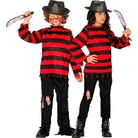 Disfraz de Freddy a rayas infantil