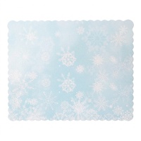 Base para tarta de 30 x 25 x 0,3 cm copo de nieve