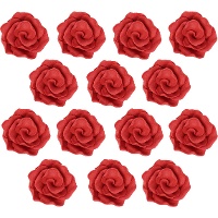 Figuras de azúcar de rosas de 4 cm - PME - 36 unidades