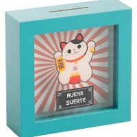 Hucha decorativa Gato de la Suerte Maneki Neko