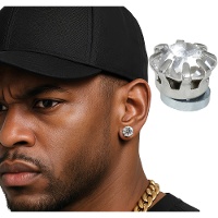 Pendientes magnético de brillante - 1 par