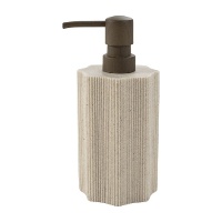 Dispensador de jabón arena beige de 17,9 cm