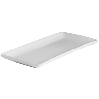 Fuente de 36 x 15,5 cm rectangular de porcelana - Vessia - 4 unidades