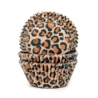 Cápsulas para cupcakes de leopardo - House of Marie - 50 unidades