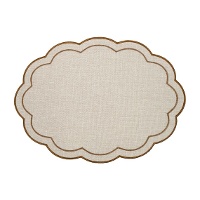 Mantel individual de 45 x 33 cm Bois & Terre ondas - 1 unidad