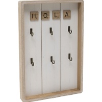 Cuelga llaves de Hola con ganchos - Dcasa