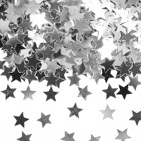 Confetti de estrellas metalizadas para decorar de 14 gr