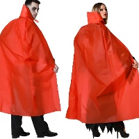 Capa de 140 cm de vampiro con cuello para adulto