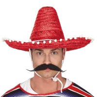 Sombrero de mejicano de 45 cm con borlas