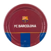 Platos de FC Barcelona de 18 cm blaugrana - 8 unidades