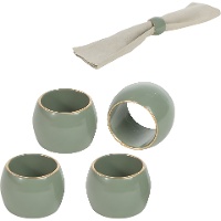 Anillo para servilleta royal verde - 4 unidades