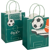 Bolsas regalo de 14 x 11,5 x 6,7 cm de Fútbol - 1 unidad