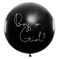 Globo de látex gigante niño o niña con confetti de 1 m - PartyDeco - 1 unidad