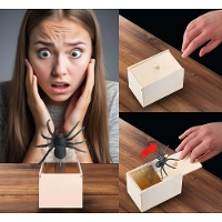 Caja con araña sorpresa para bromas