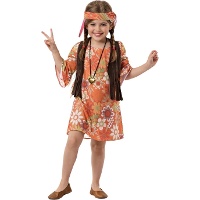 Disfraz de hippie love power para ni�a
