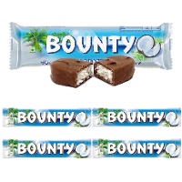 Bounty de chocolate con leche relleno de coco de 57 gr - 4 unidades