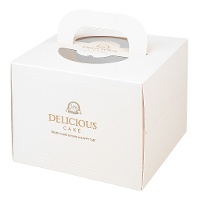Caja de 30 x 30 x 15,5 cm para tarta con base blanca - Hilarious