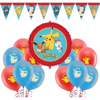 Pack de decoración para fiesta de Pokemon - 22 piezas