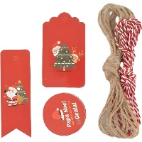 Etiquetas para regalo de Papá Noel - 25 piezas