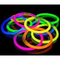 Pulseras luminosas - 100 unidades