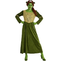 Disfraz de princesa medieval verde para mujer