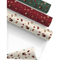 Papel de regalo de Tió de Nadal de 2 x 0,70 m - 1 unidad