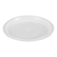 Platos de 25 cm de plástico redondos resistentes - 10 unidades