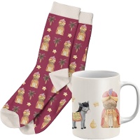 Set regalo de taza y calcetines de Rey Mago Gaspar